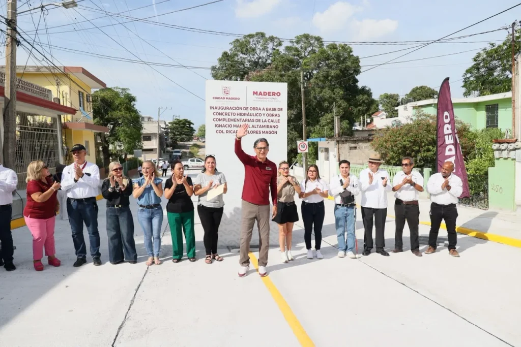 Gobierno de Madero entrega dos nuevas vialidades pavimentadas a base de concreto hidráulico en las colonias Primero de Mayo y Ricardo Flores Magón 1 ae3be888 6cbc 4397 b2cf 5cf8eb949fb3