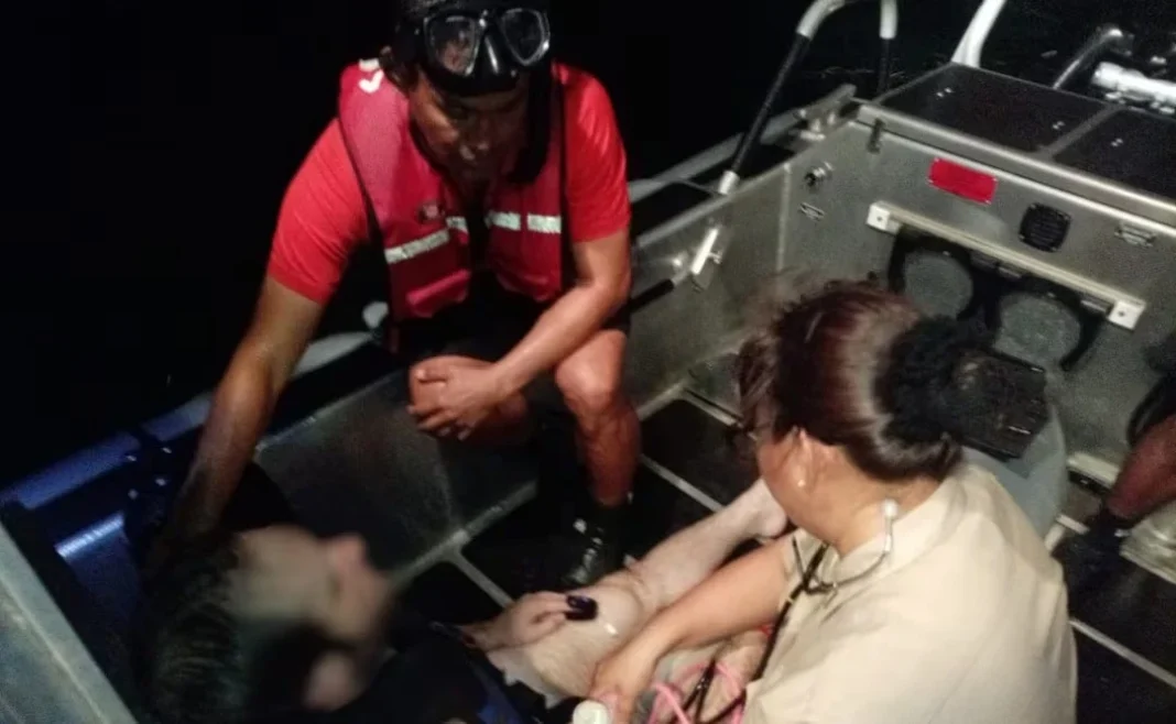 chicxulub Marina rescata a hombre extraviado en el mar de Chicxulub Puerto