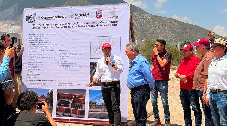 escobedo-centro-comunitario Anuncio de la construcción del Centro Comunitario México Imparable en Escobedo.