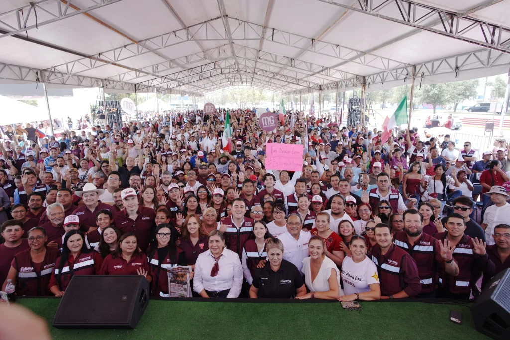 Más de 4 mil personas participan en García en asamblea por la transformación y la soberanía nacional 1 garcia morena 2