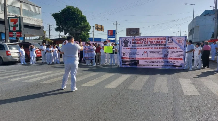 protestan-trabajadores-del-imss-bienestar-reynosa