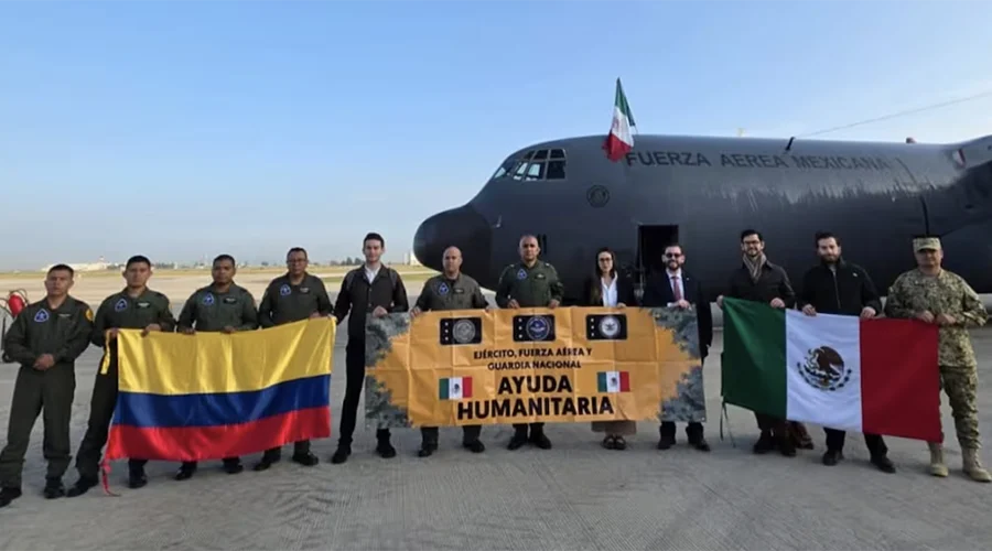 sismo-en-colombia-asistencia-humanitaria Asistencia humanitaria enviada por el Gobierno de México tras el sismo en Colombia.