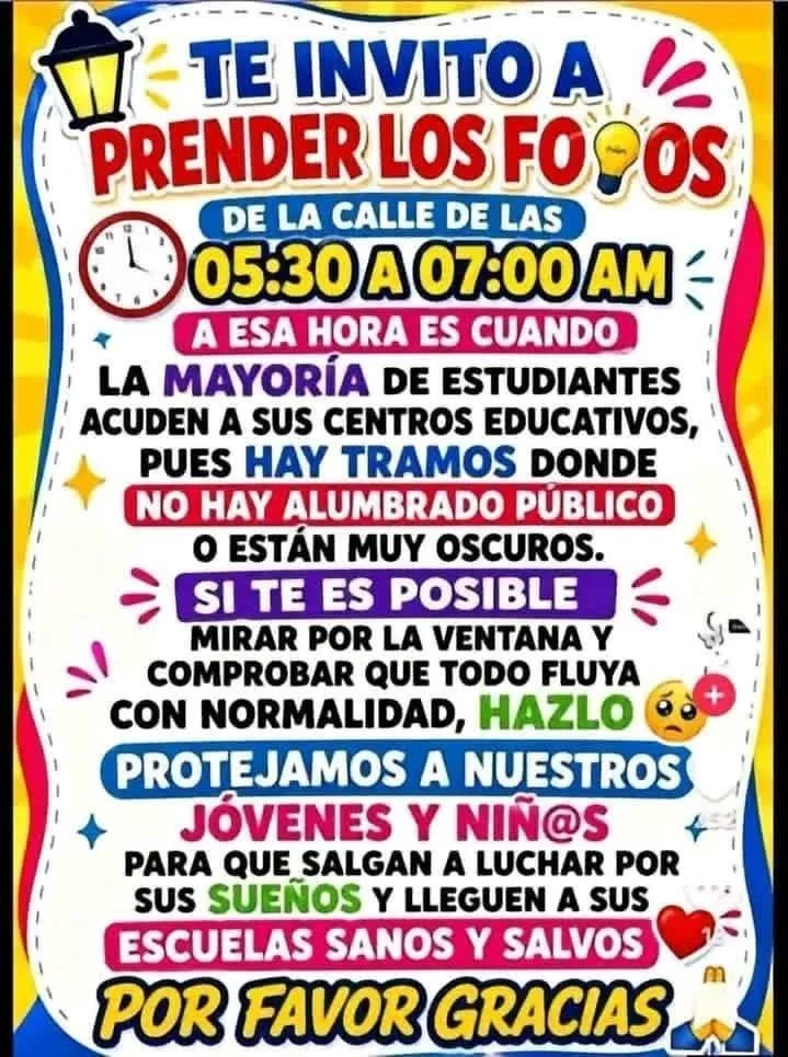 Respaldan padres de familia iniciativa para iluminar calles durante entrada a escuelas 1 792506347 1819413012416667 6925904378651426011 n