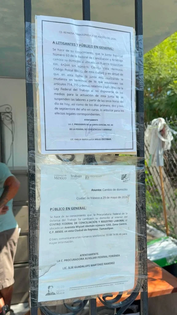 Rechazan reynosenses cambio de ubicación de Junta de Conciliación Federal 2 794956310 1619628129749246 5636996072472068692 n