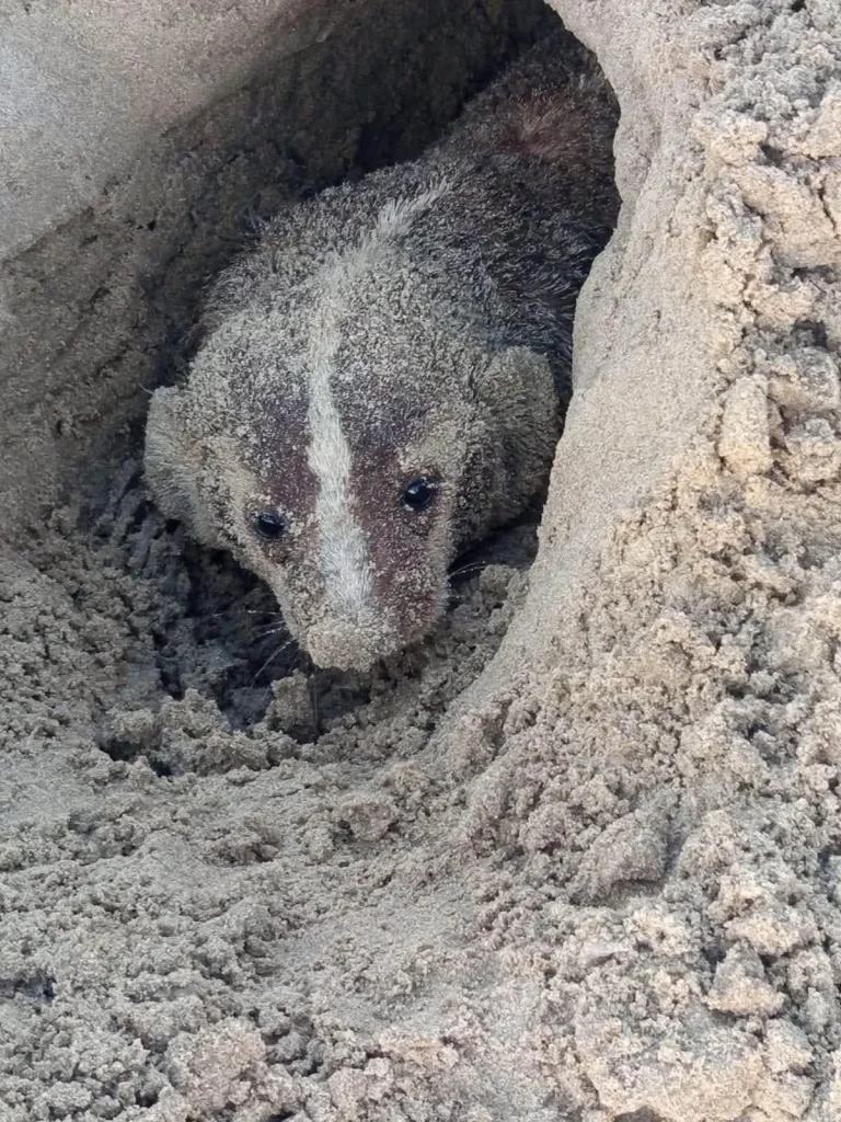 Localizan por primera vez un tejón americano en Playa Bagdad 1 800979011 1050351111204150 2571701515183411162 n