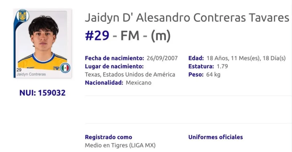 Tigres ficha al juvenil Jaidyn Contreras 1 801243474 1621276422750932 3512955644185810394 n