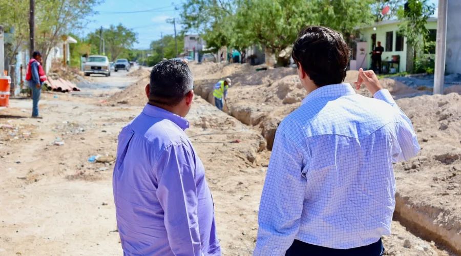Avanza obra de alcantarillado sanitario en la colonia López Portillo.