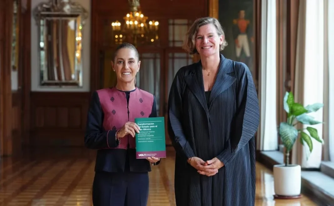 La presidenta Claudia Sheinbaum se reúne con la economista Mariana Mazzucato