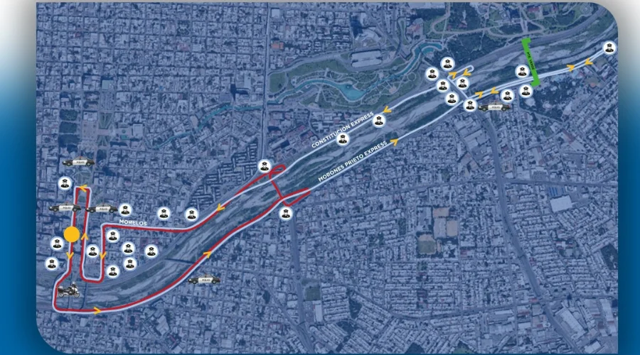 Operativo por carrera fundación de Monterrey