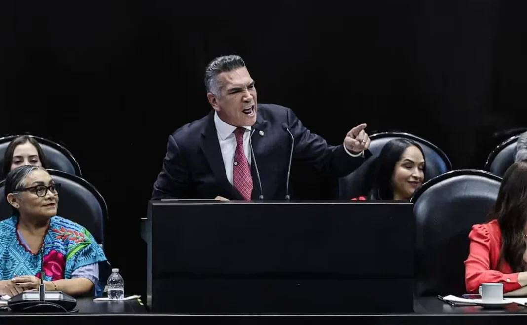 alejandro-moreno-pri-coalicion-2027 Alejandro Moreno durante su intervención tras la presentación del informe gubernamental