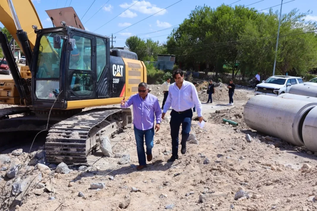 desfogue-de-agua Avanza obra para mejorar desfogue de agua en Burocrática y La Presa