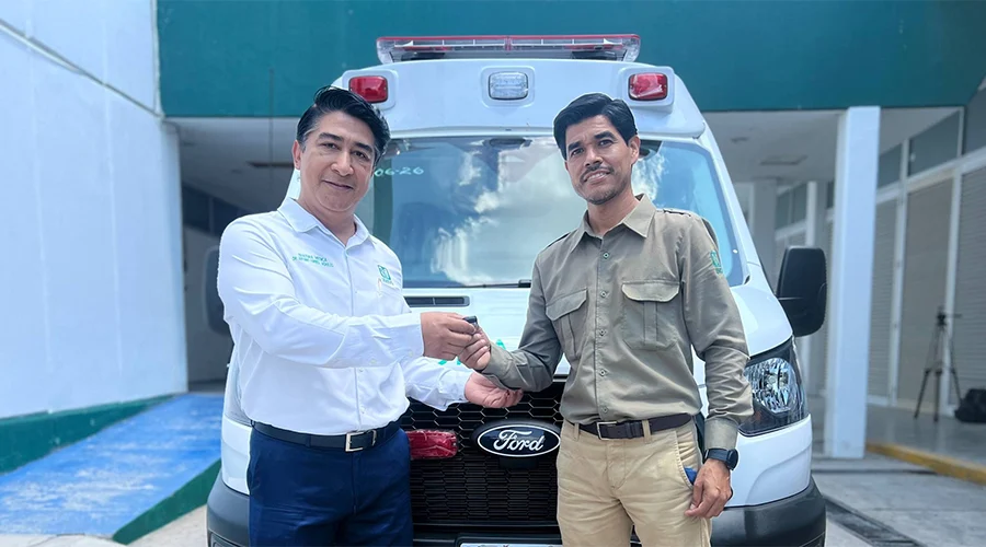 entrega-imss-tamaulipas-ambulancia Entrega IMSS Tamaulipas ambulancia nueva para los traslados médicos de Ocampo a Mante.