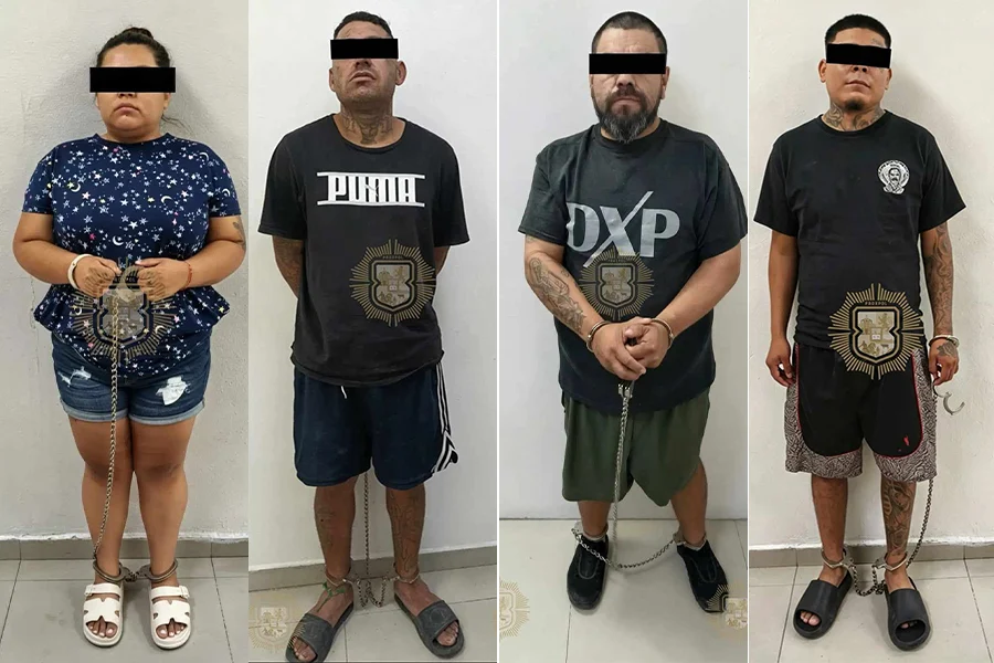 escobedo-detenidos Elementos de la Policía de Escobedo detienen a personas con dosis de estupefacientes.