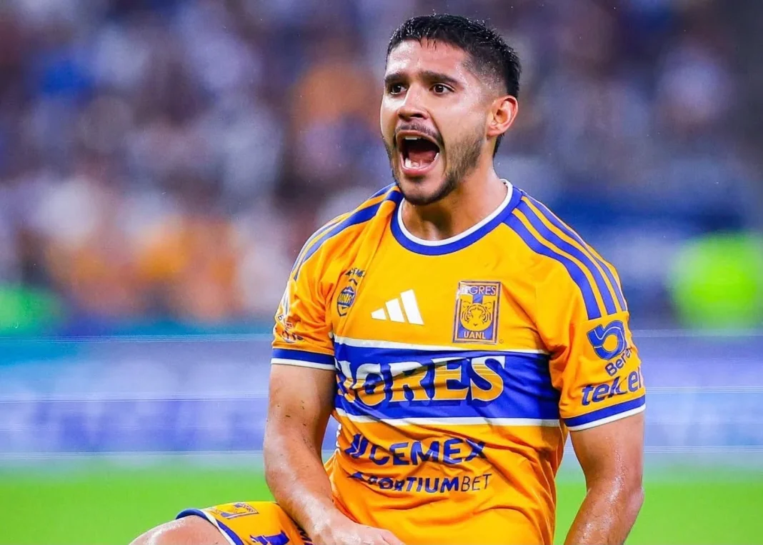 jesus-garza-duda-visitar-juarez Jesús Garza en entrenamiento de Tigres previo al partido contra Juárez.