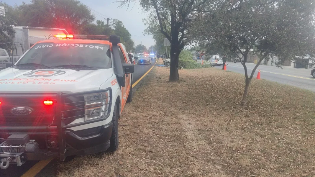 muere-mujer-carretera-nacional Zona del accidente vial donde muere mujer en la Carretera Nacional.