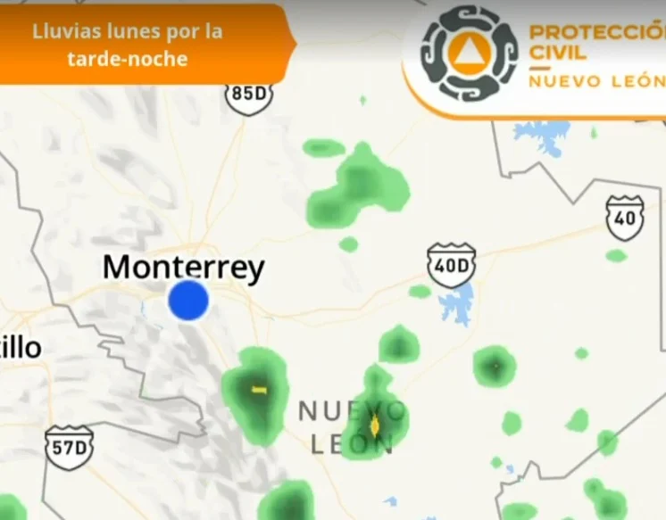 preven-lluvias-nuevo-leon Aviso meteorológico de Protección Civil donde prevén lluvias y rachas de viento en Nuevo León