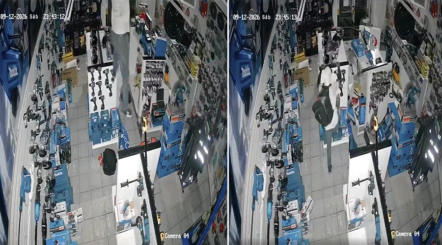 spideman-ladron-roba-negocio-ciudad-juarez Cámaras de seguridad captan a un 'Spideman ladrón' entrando a robar por el techo de un negocio.