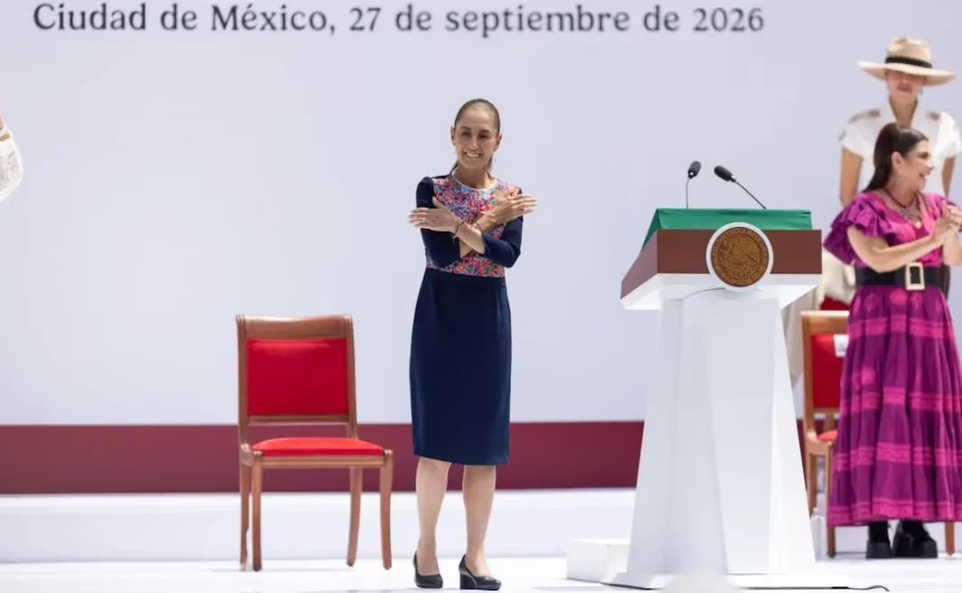 zocalo-repleto-llamado-sheinbaum Un Zócalo repleto durante el discurso de la presidenta Claudia Sheinbaum en la Ciudad de México