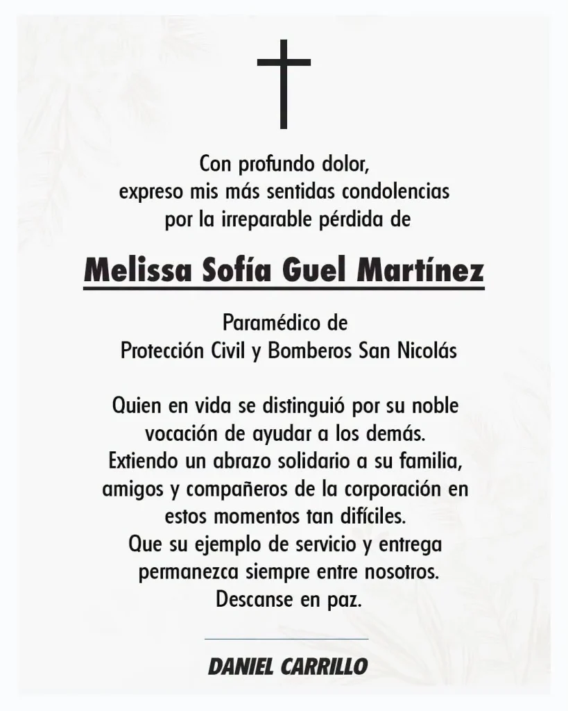 Lamentan corporaciones fallecimiento de la paramédico Melissa Sofía 2 836117073 1119898053844697 9115846473296316770 n