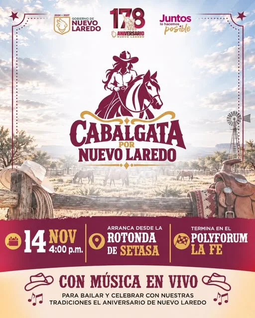 Carmen Lilia invita a celebrar Nuevo Laredo con cabalgata 1 836118383 1128418909757979 5332406525085518886 n