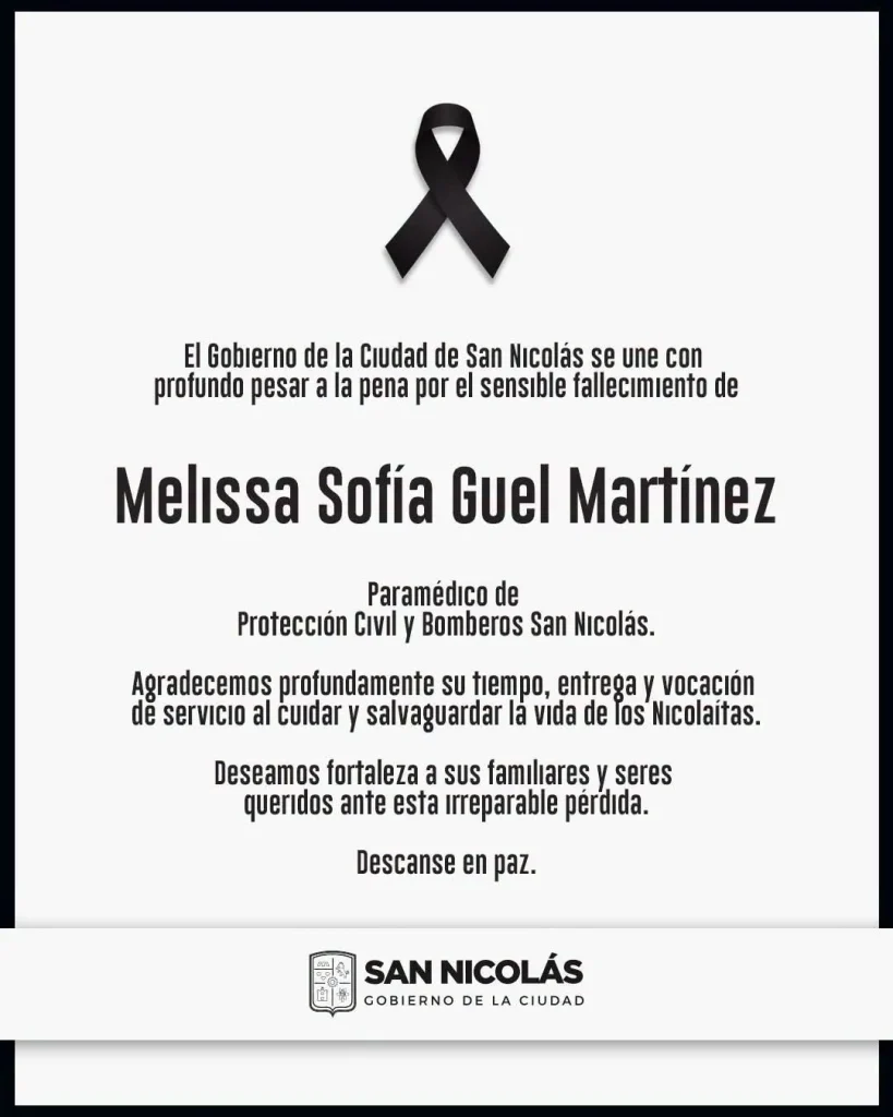 Lamentan corporaciones fallecimiento de la paramédico Melissa Sofía 3 838402989 984139761390454 8267130733439814570 n