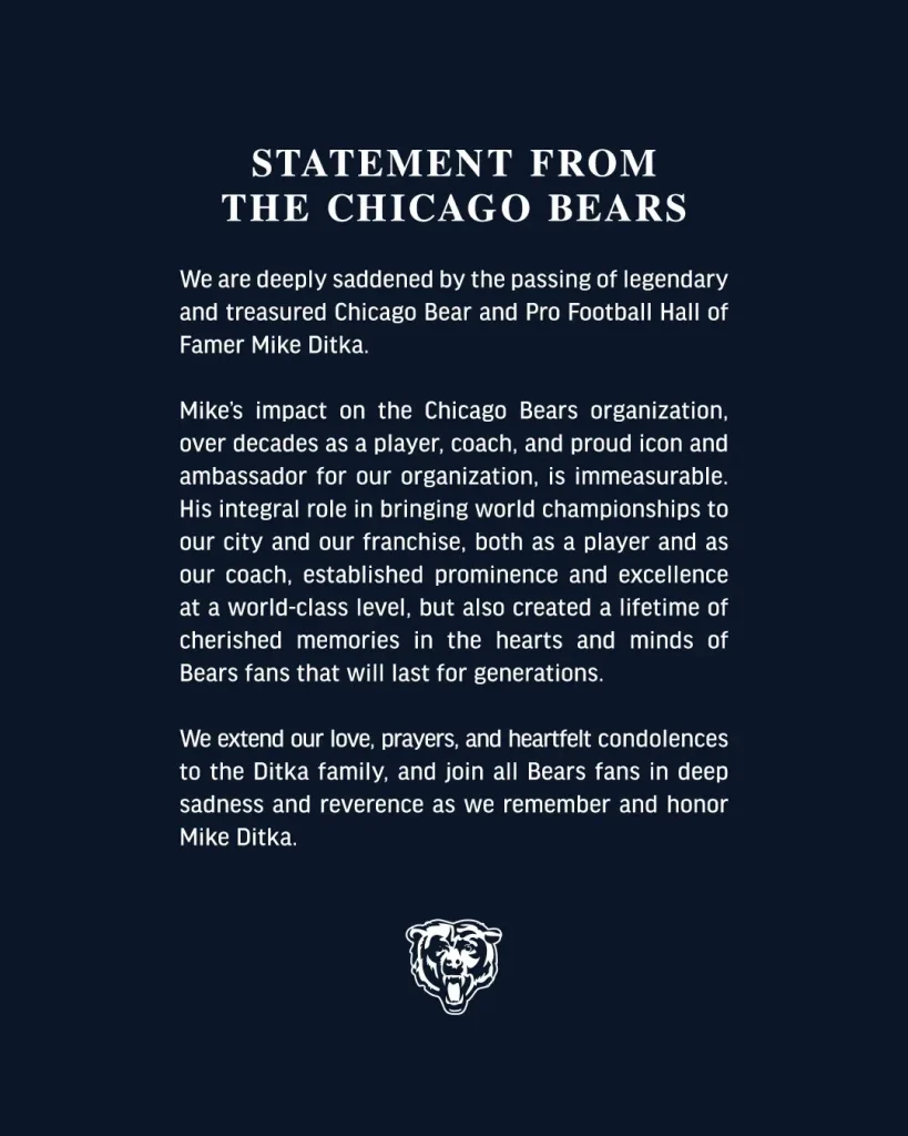 Adiós a una leyenda: muere Mike Ditka, mítico entrenador de los Osos 2 841815694 1834063051376371 6257396188805186376 n