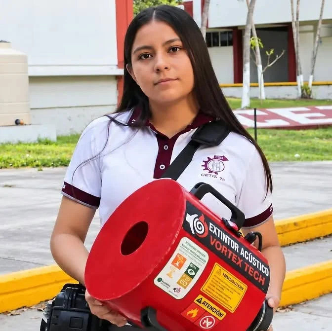 Presenta estudiante tamaulipeca extintor de fuego a base de sonido 2 848773483 2125531848329432 1276426151939841439 n
