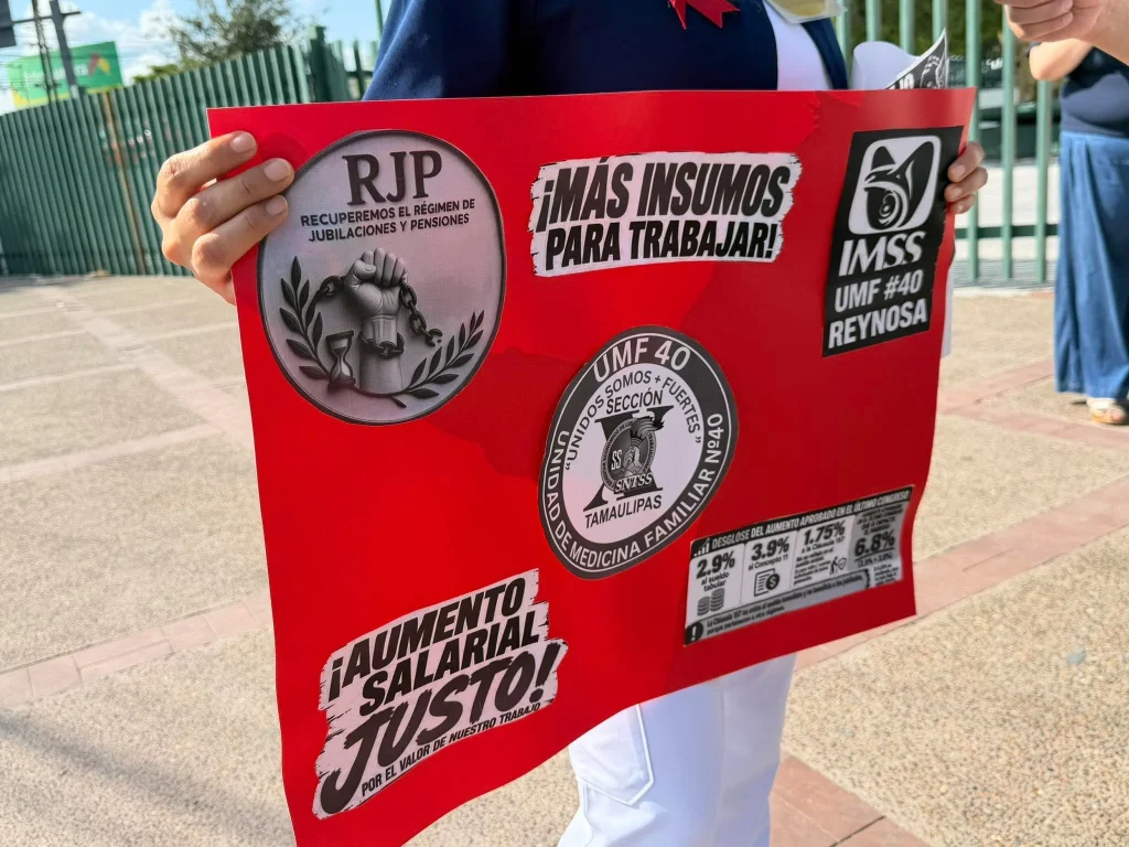 Trabajadores del IMSS en Reynosa exponen carencias 1 848931493 1284527893807285 6697175816856072938 n