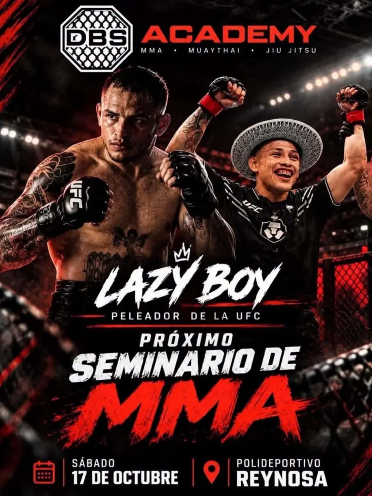 "Lazy Boy" llega a Reynosa con Seminario de MMA 1 849634811 2359105241572710 1725696899681131009 n