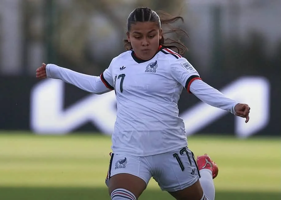 México queda eliminado del Mundial Femenil Sub 17 2 La Selección Mexicana compite durante el partido del Mundial Femenil Sub 17 contra Nigeria.