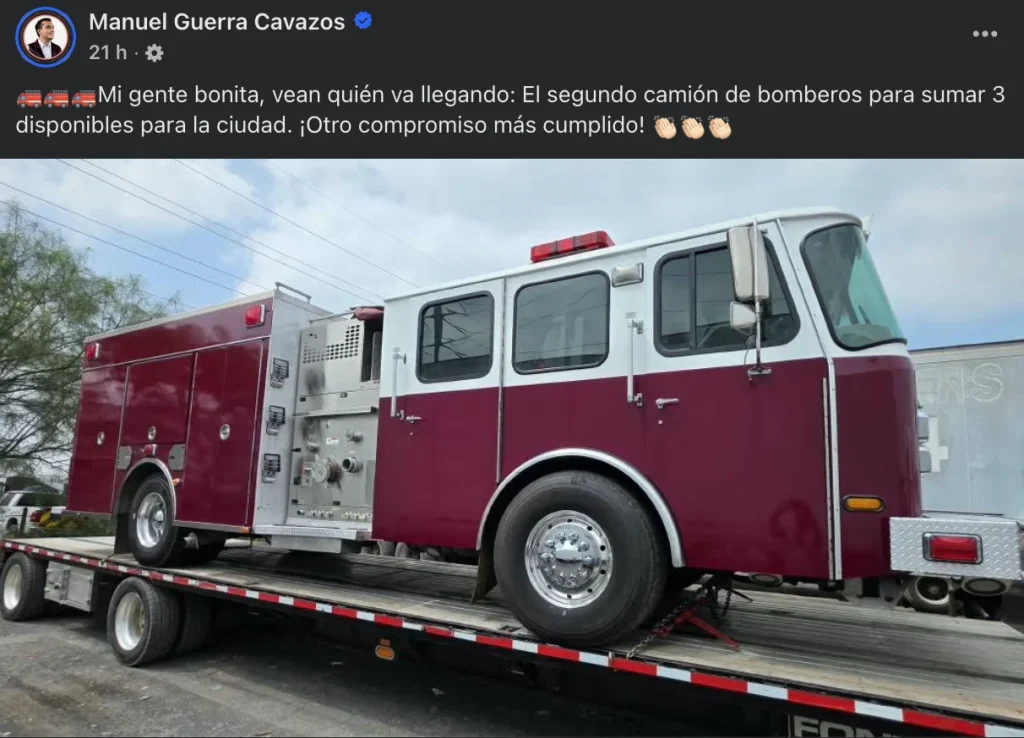 Fortalece Manuel Guerra equipamiento de bomberos 1 Captura de pantalla 2026 10 13 a las 12.18.23 p.m