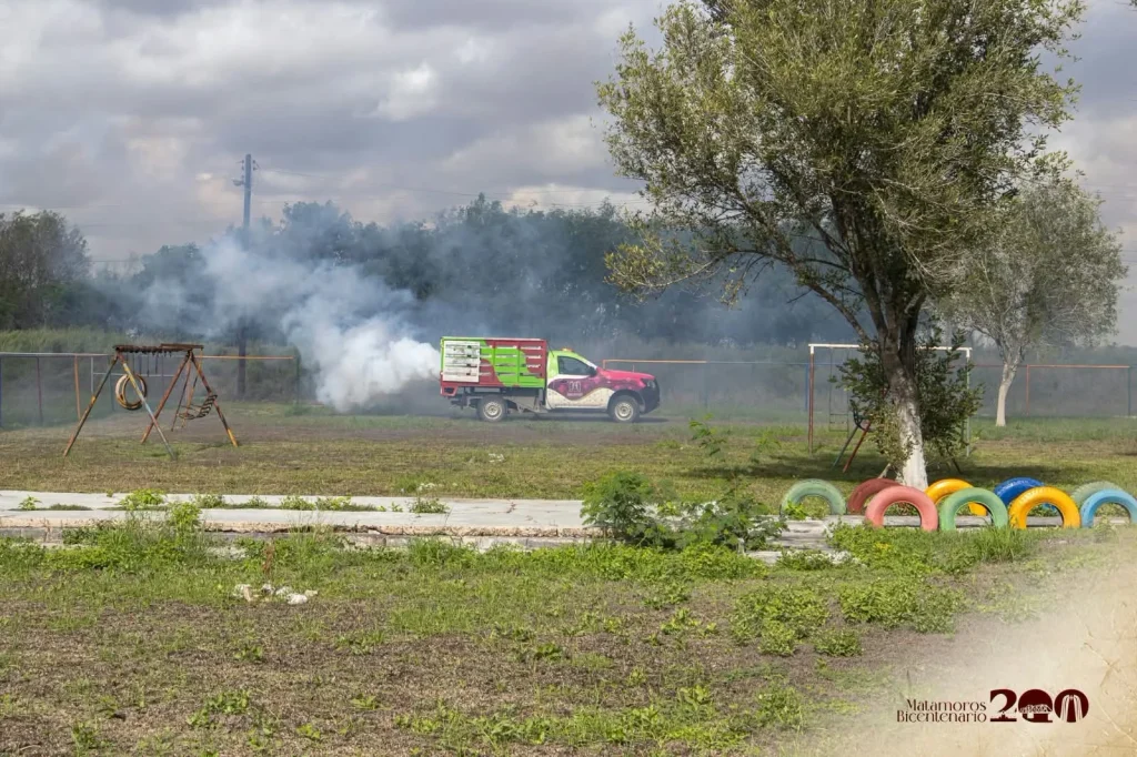 José Alberto Granados Fávila refuerza fumigación preventiva en Matamoros 1 José Alberto Granados Fávila refuerza fumigación preventiva en Matamoros