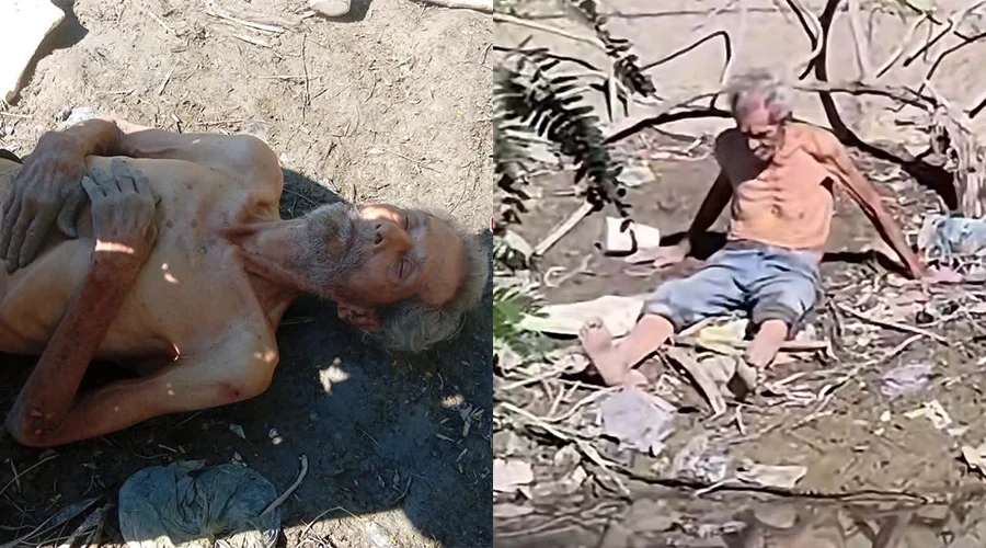 Localizan con vida a un adulto mayor vulnerable en el canal Rodhe de Reynosa, descartando reportes iniciales sobre su fallecimiento-04 Brigadistas atienden a un adulto mayor localizado con vida en el canal Rodhe