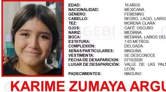adolescente-desaparecida-apodaca Reporte de búsqueda de adolescente desaparecida en Apodaca.