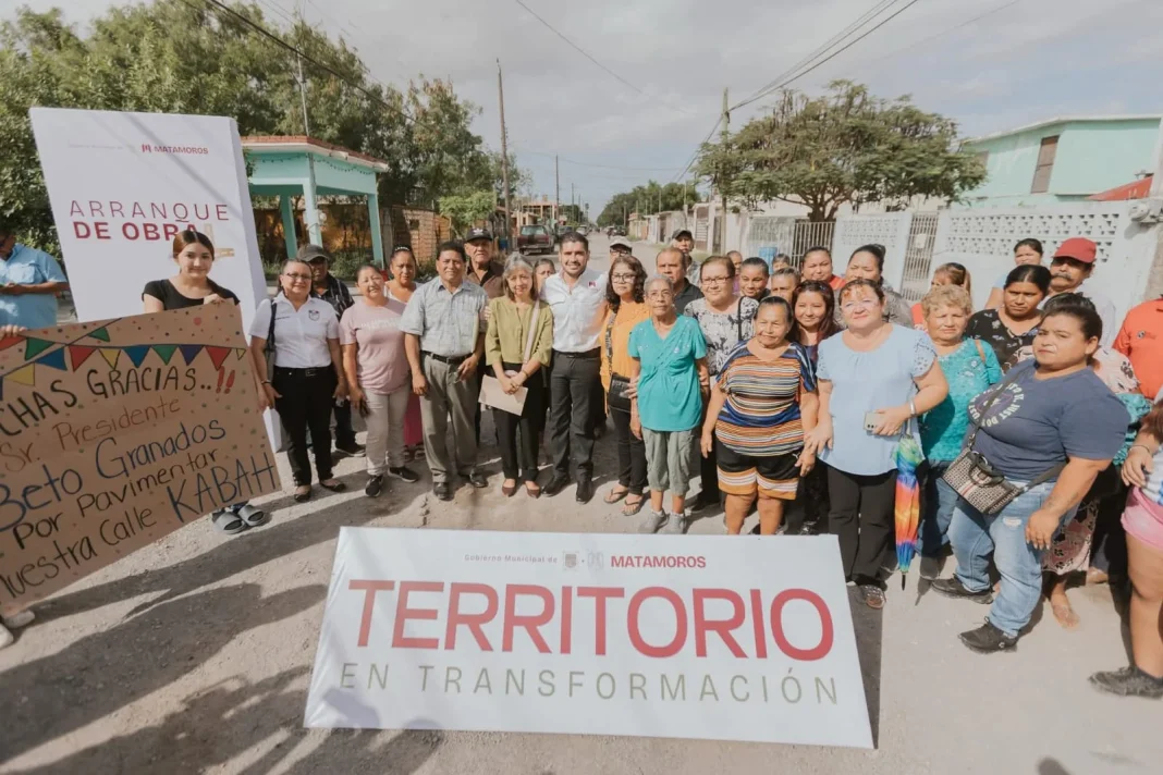 alberto-granados-calle-kabah José Alberto Granados Fávila inicia pavimentación de la calle Kabah