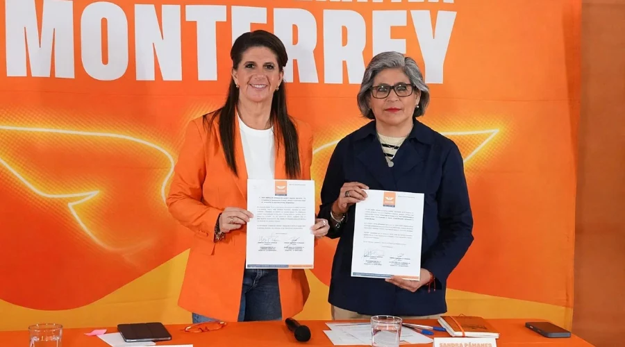 alumbrado-publico-monterrey Integrantes de Movimiento Ciudadano denuncian fallas en el alumbrado público de Monterrey.