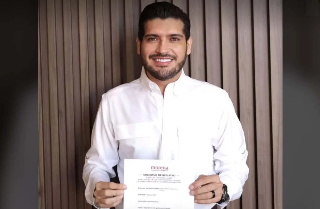 beto-granados-registra-aspirante Beto Granados se registra como aspirante de Morena en Matamoros.