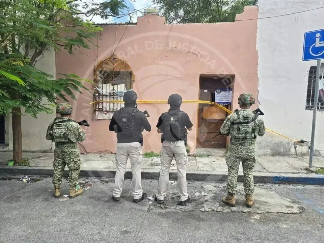 decomiso-marihuana-colonia-independencia Operativo de las autoridades en la colonia Independencia tras el aseguramiento de marihuana.