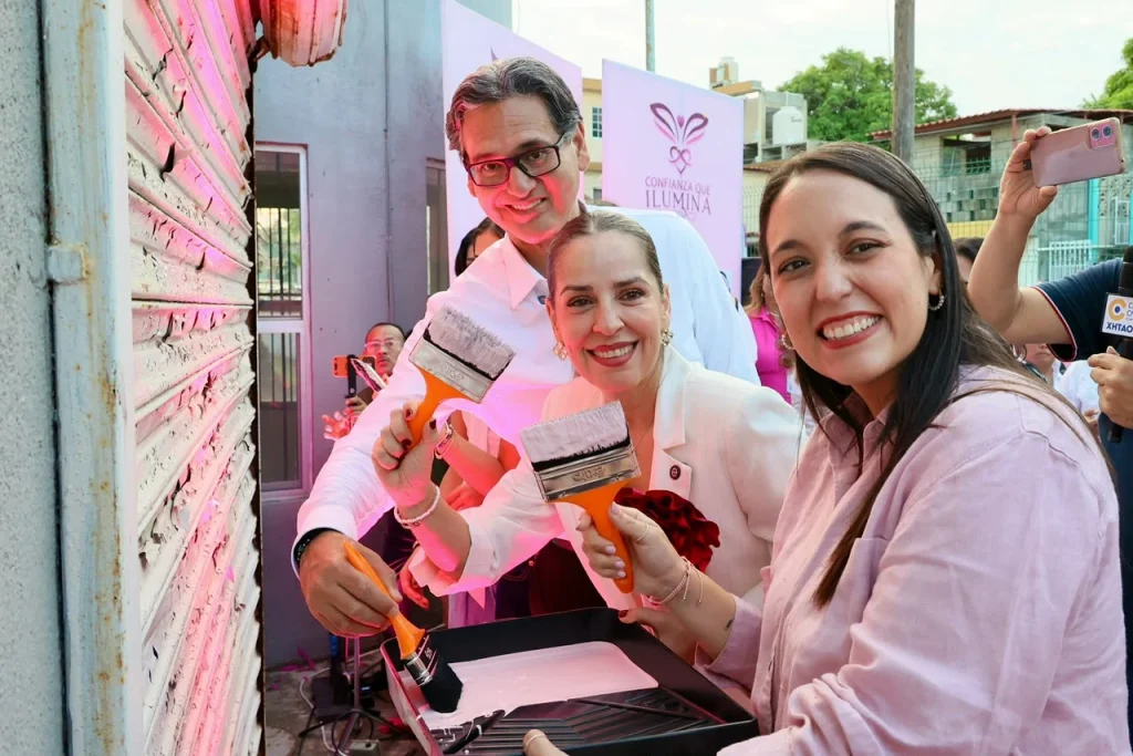 Encabeza Dunia Marón el Bandereo Rosa e inicio de rehabilitación del Centro Rosa 1 Encabeza Dunia Marón el Bandereo Rosa e inicio de rehabilitación del Centro Rosa