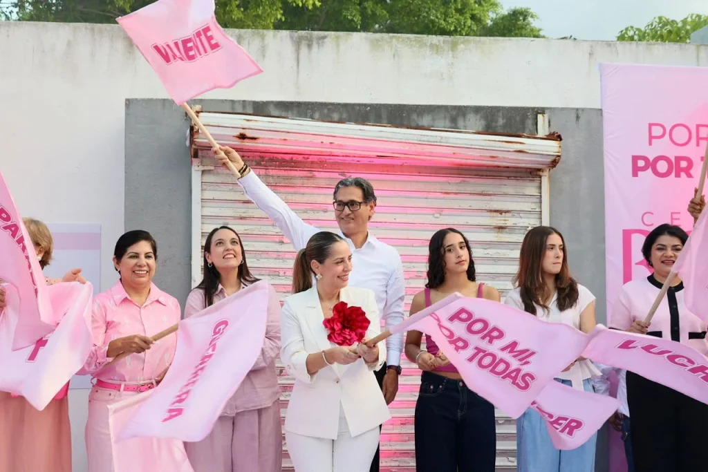Encabeza Dunia Marón el Bandereo Rosa e inicio de rehabilitación del Centro Rosa 2 Encabeza Dunia Marón el Bandereo Rosa e inicio de rehabilitación del Centro Rosa