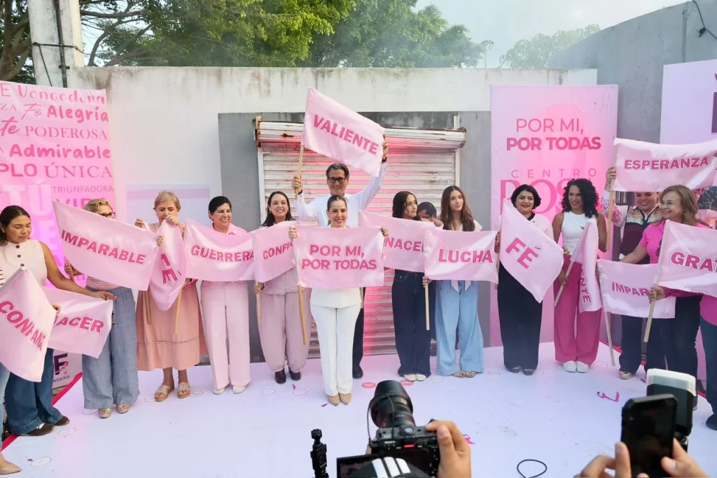 Encabeza Dunia Marón el Bandereo Rosa e inicio de rehabilitación del Centro Rosa 3 Encabeza Dunia Marón el Bandereo Rosa e inicio de rehabilitación del Centro Rosa