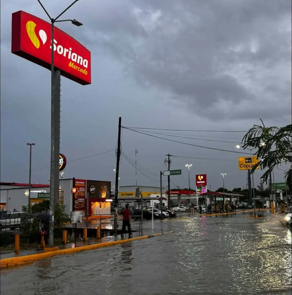 Encharcamientos en Tamaulipas se reportan en el sur 1 encharcamientos en Tamaulipas 22