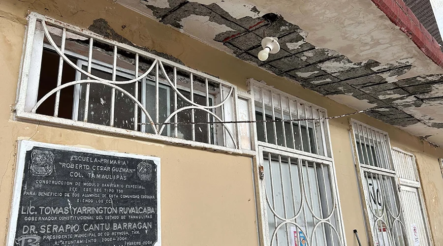 escuela-en-reynosa Daños en la infraestructura de una escuela en Reynosa