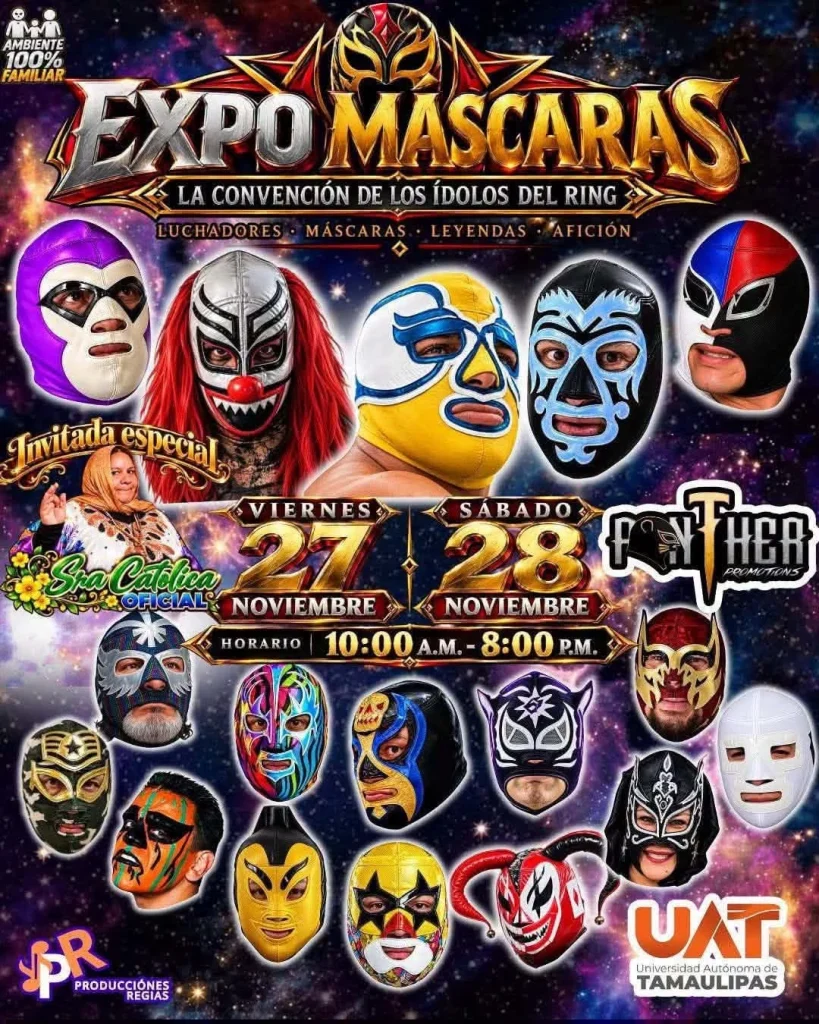 Expo Máscaras: 15 leyendas de la lucha libre llegan a Reynosa 2 expo mascaras reynosa lucha libre 22