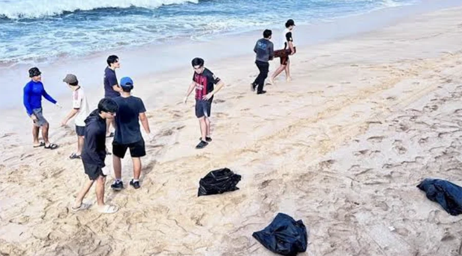 huracan-simon-residuos-limpieza Brigadas retiran toneladas de residuos en playas tras los efectos del huracán Simón