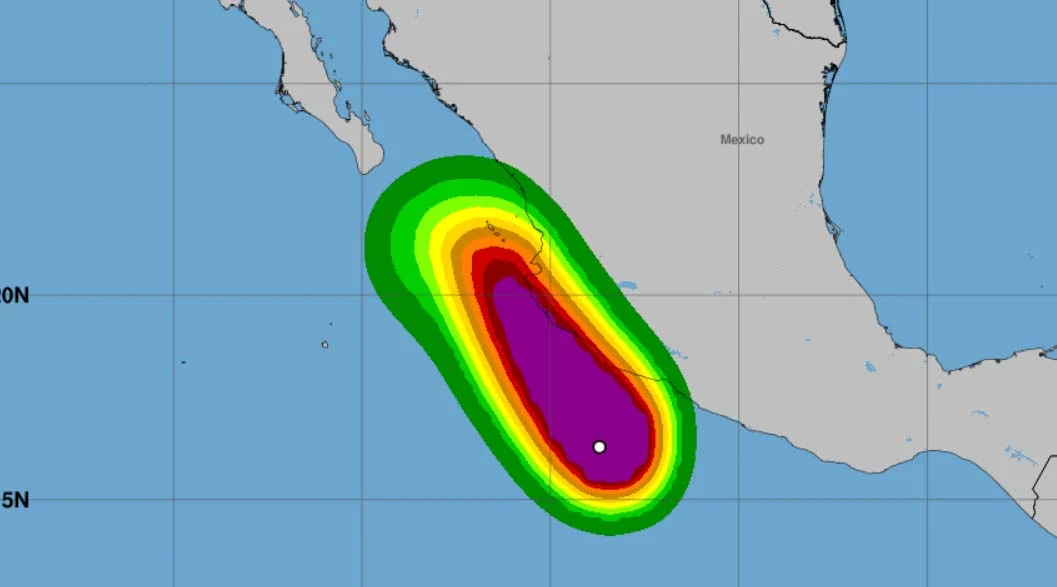 huracan-trudy-efectos Trayectoria y efectos del huracán Trudy en costas del Pacífico mexicano.