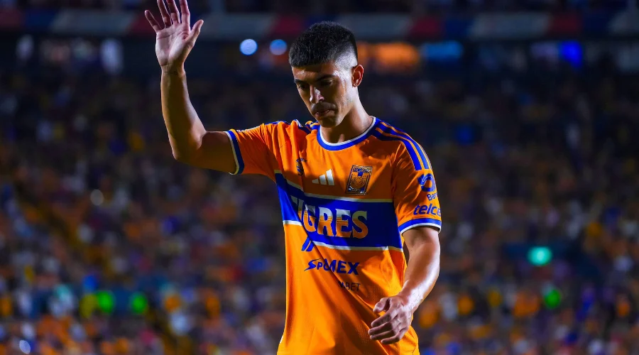 juan-brunetta-tigres El jugador Juan Brunetta en entrenamiento con el club Tigres.