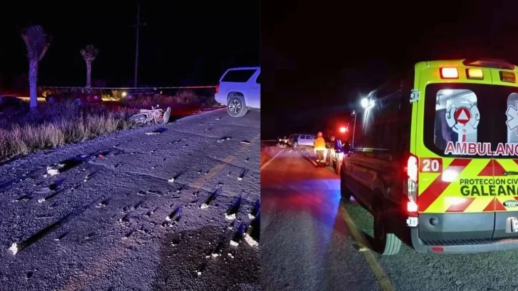 Muere motociclista tras choque en carretera 57, en Galeana 1 Un accidente vial registrado sobre la carretera 57 en el municipio de Galeana.