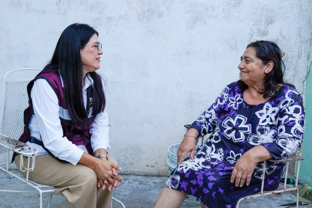 Liz Galicia mantiene contacto con militancia de la 4T 1 liz galicia 4t