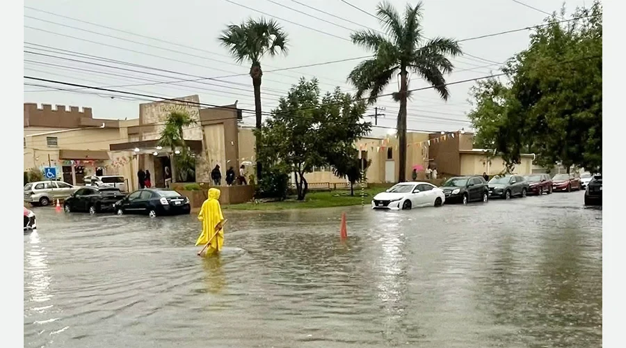 lluvias-acumuladas-en-matamoros Calles y avenidas afectadas por las lluvias en Matamoros durante el operativo de la JAD.